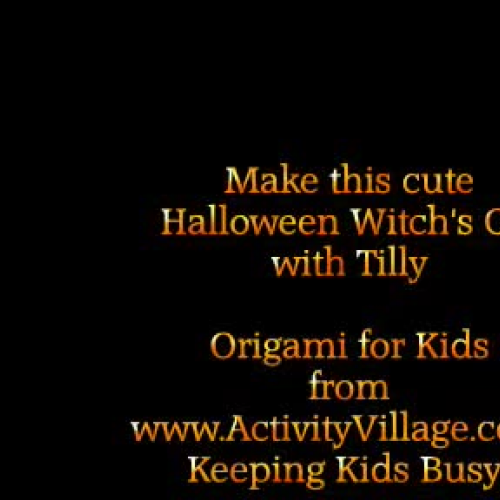 Halloween Cat - Origami for Kids