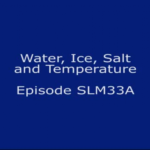 Ice, Water, Salt and Temperature Science Expe