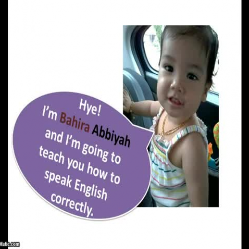 Speak English correctly