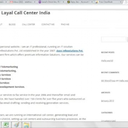 Gautam Layal call center video