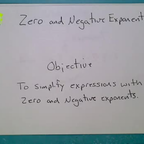 8.1 Zero and Nagative Exponents 2