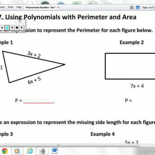 Lesson 7 - Polynomials and Geometry