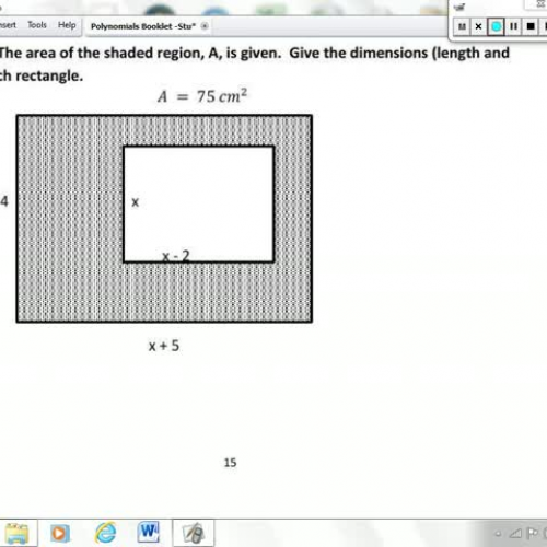 Lesson 7 (Continued) - Polygons and Area