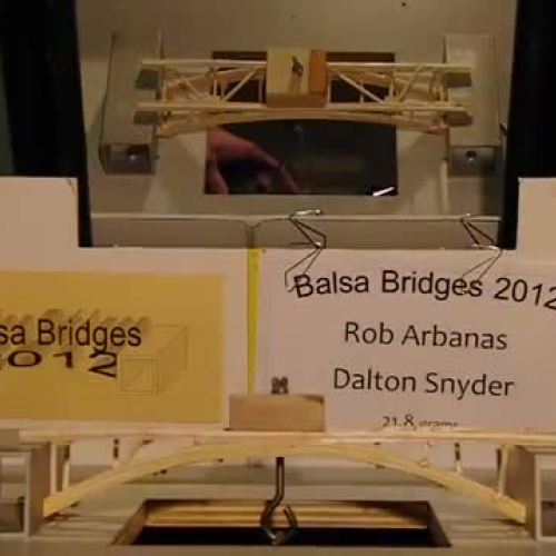 Balsa Bridge Breaking Compilation - ICP 2012