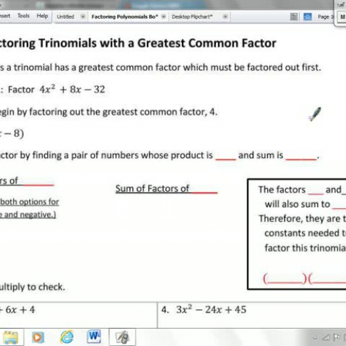 Factoring Polynomials - Lesson 3 - Factoring 