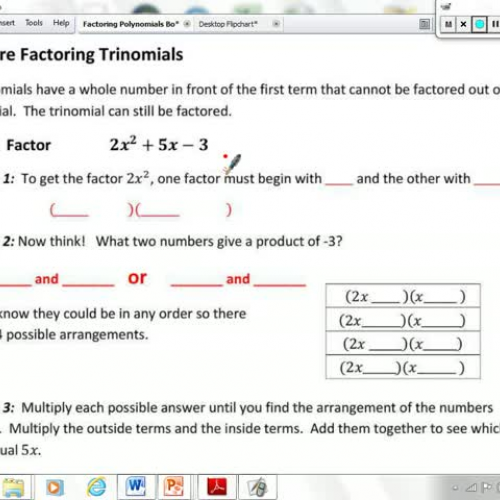 Factoring Polynomials - Lesson 4 - More Facto