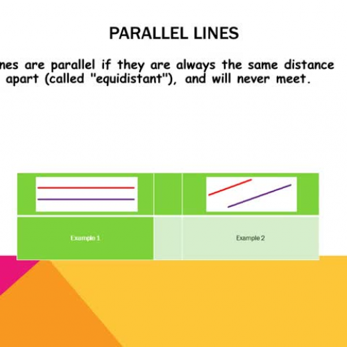 Parallel and perpendicular lines