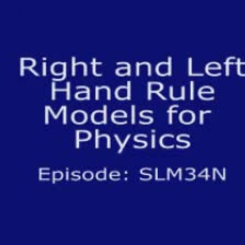 Left &amp; Right Hand Rule Models for Physics