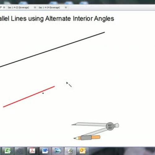 parallel lines from Alternate Interior Angles
