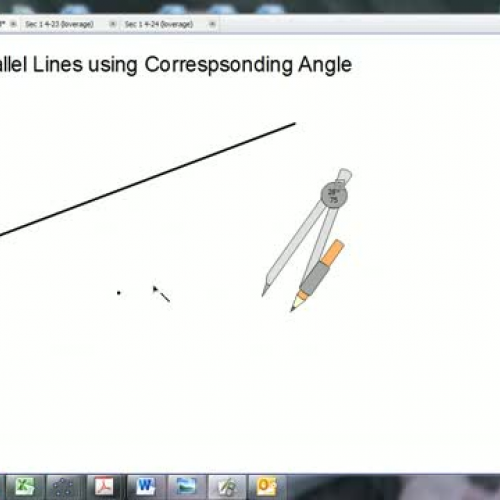 parallel lines from coresponding angles