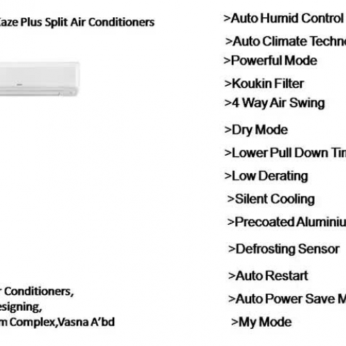 Hitachi Kaze Plus Split Air Conditioners - SD