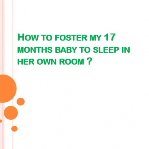 Action research:Fostering toddler’s sle