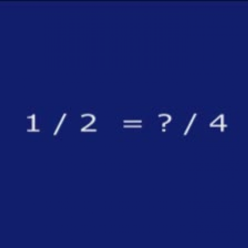 One Half Equals How Many Fourths?   SLM34P