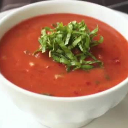 Gazpacho Recipe - Cold Tomato Cucumber Pepper