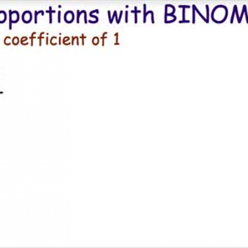 Solving Proportions with Binomials