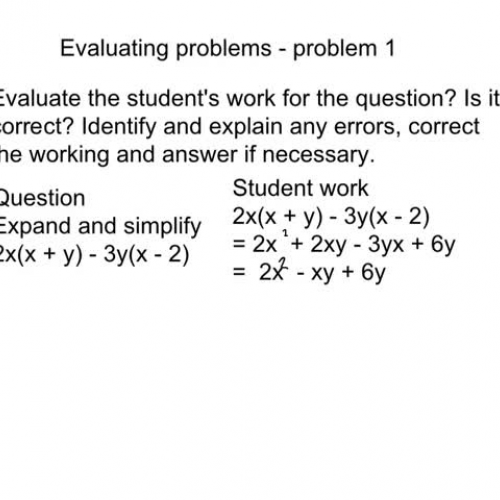 Evaluating distributive problems 3