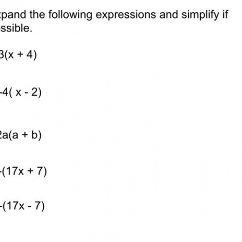 Expanding expressions distributive law