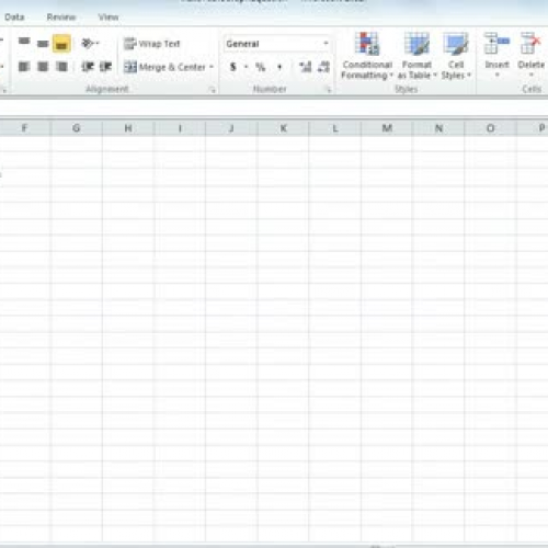 Creating a graph in excel