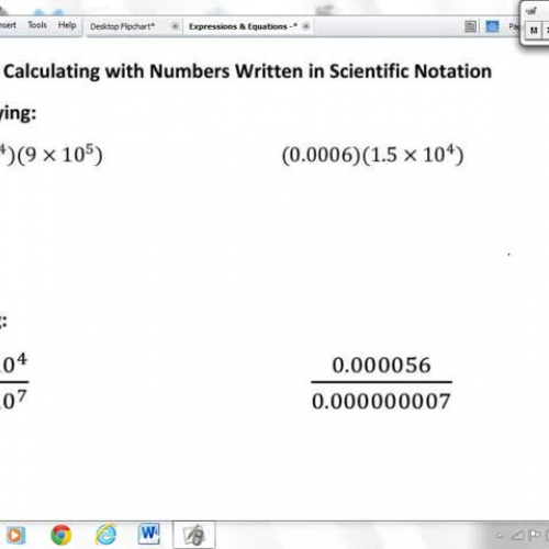 8.EE.4 - Calculating Numbers in Scientific No