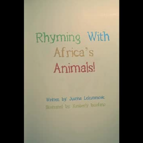 rhyming with africa&#8217;s animals