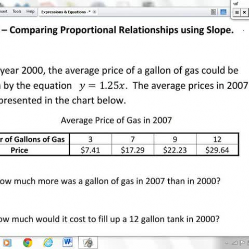 8.EE.5 - Comparing Proportional Relationships