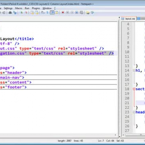 Code a 1-Column Layout - Part 5 - Making a Ho