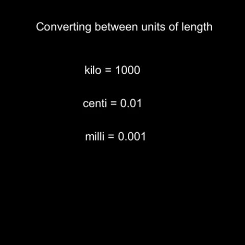 Converting between units of metric length