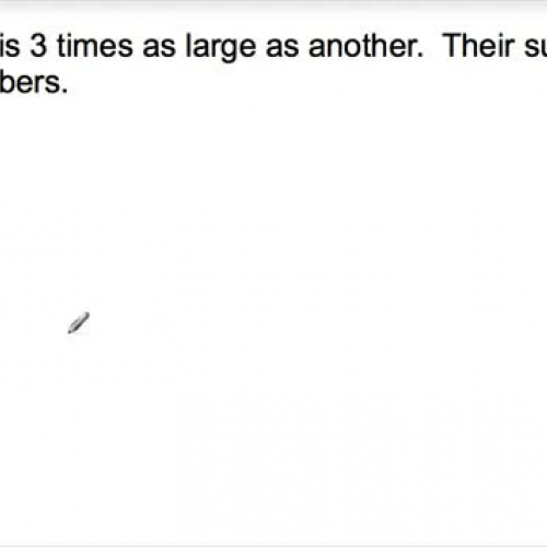 Writing and Solving Number Problems