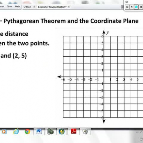 8.G.8 - Pythagorean Theorem and the Coordinat