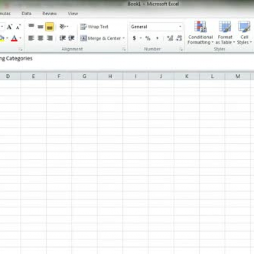 Create an Excel Pie Chart