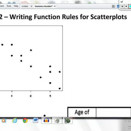 8.SP.2 - Writing Function Rules for Scatterpl