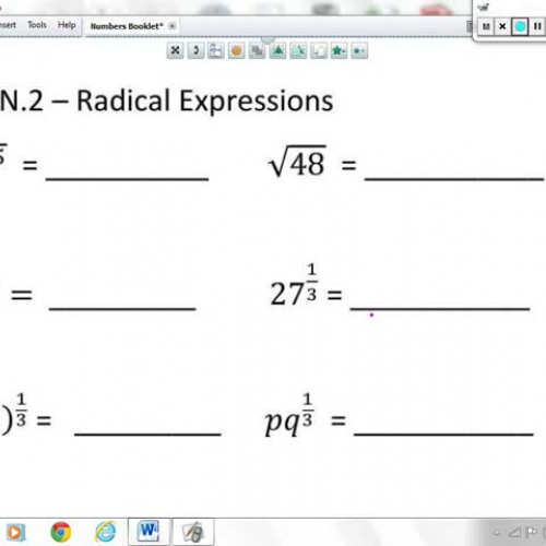 N.Rn.2 - Radical Expressions