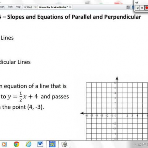 G.GPE.5 - Slopes and Equations of Parallel an