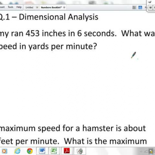 N-NQ.1 - Dimensional Analysis