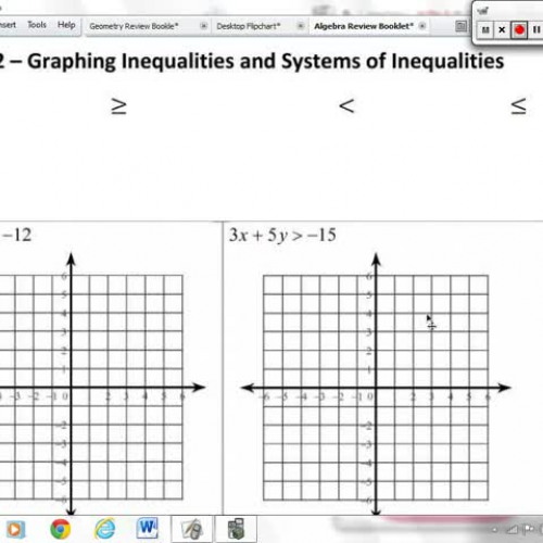 A.REI.12 - Graphing Inequalities and Systems 