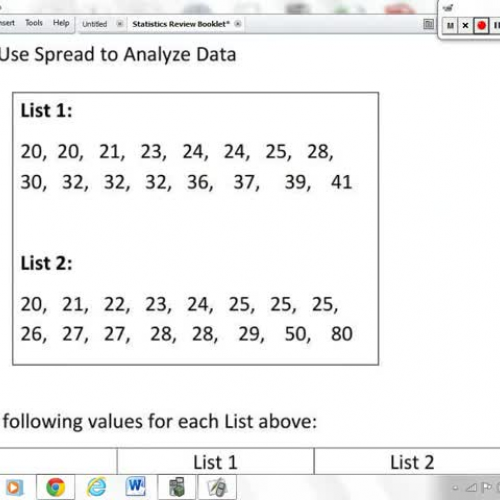 S.ID.2 - Use Spread to Analyze Data