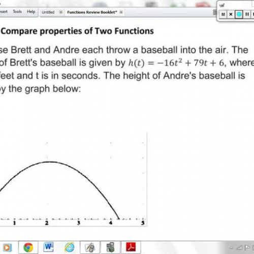 F.IF.9 - Compare Properties of Two Functions