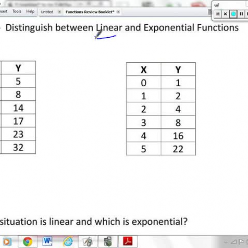 F.LE.1 - Distinguish between Linear and Expon