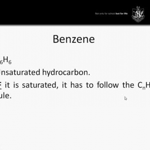 Chemistry Benzene