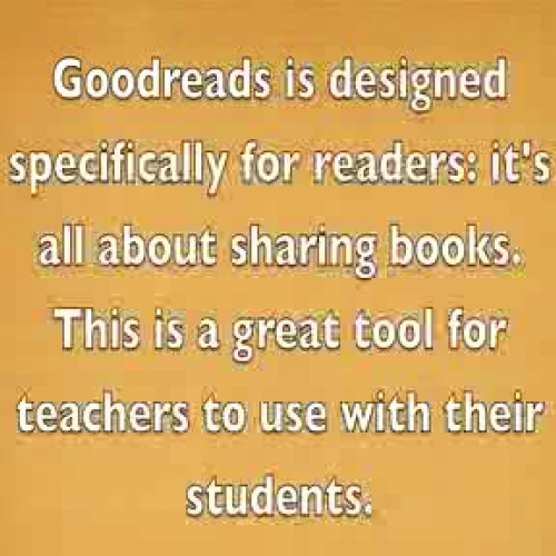 Goodreads Tutorial for TeacherTube