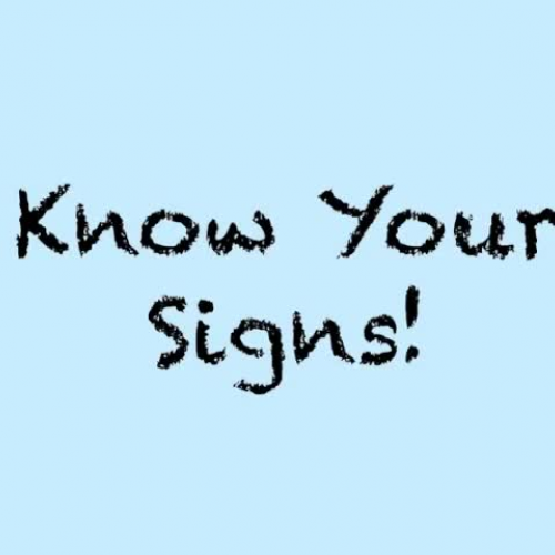 1-2 Know Your Signs
