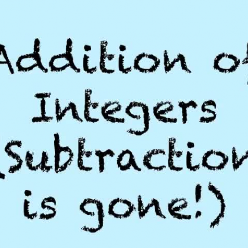1-3 Add (No Sub) Integers