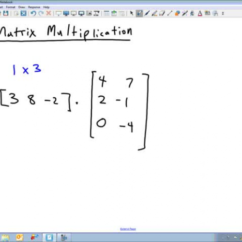 Multiplying Matrices Video
