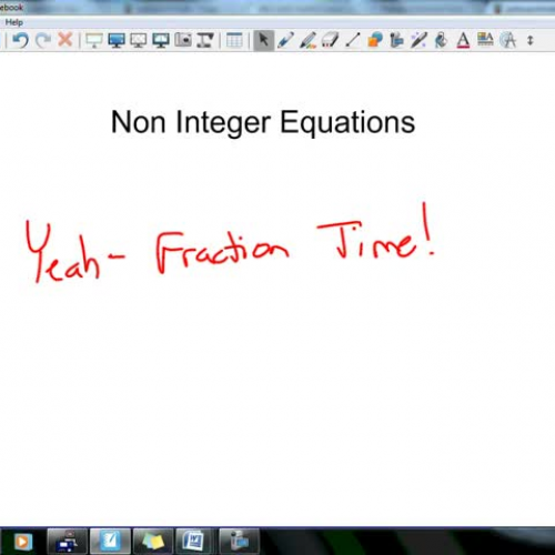 Sept 25 3.6 Non Integer Equations