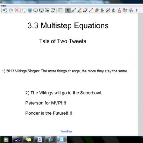 Sept 11 - 3.3 Solving Multistep Equations