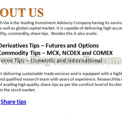 Researchvia: A Leading FinanciaL Advisory fir