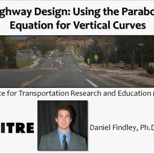 Parabolic Equation Application for Highway Design