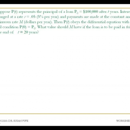 Differential Equations