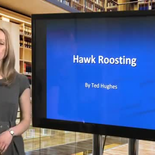 Hawk Roosting by Ted Hughes - English