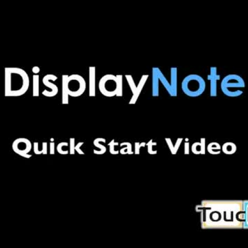DisplayNote Software Quick Start Video